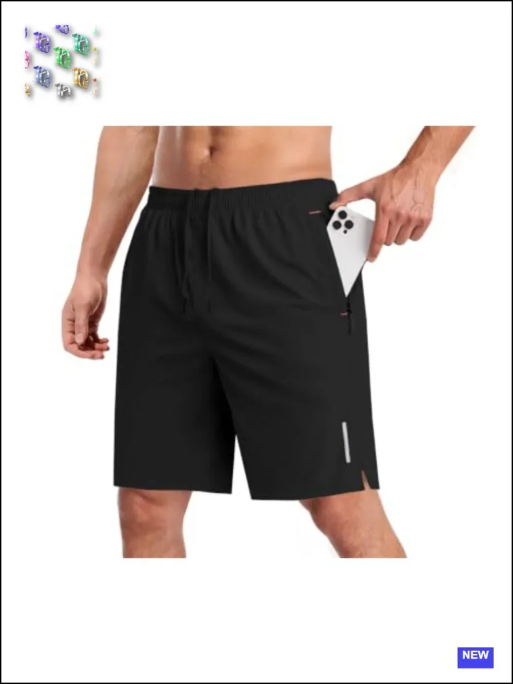 Mens Athletic Shorts 7 Inch Quick Dry 4-Way Stretch with Pockets for Workout